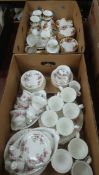 Royal Albert 'Old Country Roses' and 'Lavender Rose' tea china in two boxes