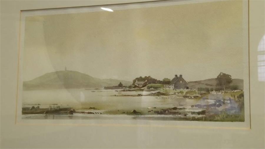 Watercolour, 'Kerr' landscape