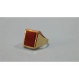 A Gents 9ct gold ring