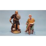 A Royal Doulton figure 'Friar Tuck', HN 2143 and 'Pride and Joy', HN 2945