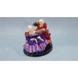 A rare Royal Doulton figure group 'Tete a Tete', HN 799, issued 1926 - 1940