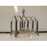 Silver four division toast rack, Aide Brothers, Bi