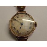 9 ct gold vintage Thomas Russell & son lady's wris