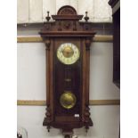 Early 20 century Vienna wall clock, 110 cm high