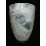 Kosta Boda 'Atoll' glass vase, tapering cylindrica