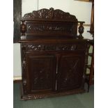 19th century oak Jacobean revival sideboard, shape