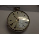 Silver cased pocket watch, Waltham