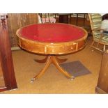 Large regency style drum table
