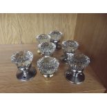 6 glass doorknobs