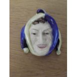 Royal Doulton miniature Jester wall mask, rare