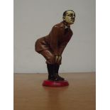 Metal cold painted Hitler pin cushion figure
