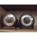 Two mantle clocks