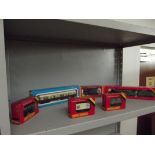 6 Hornby railway trains and carriages