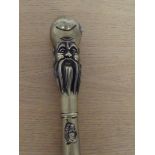 Brass Oriental, Buddha, walking stick