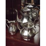 3 piece silver plated tea set