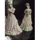 Two Coalport figures