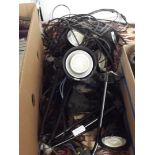 Large box of spotlights