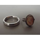 Two silver rings