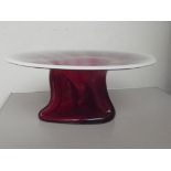 Large art glass bowl, 36 cm diameter