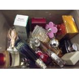 Assorted lady's cosmetics and perfumes