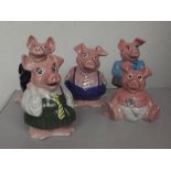 5 Nat West Wade pig moneyboxes