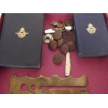 New Testament service edition, cap badges and othe