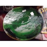 Metal enamelled plate by Perkins