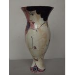 Karen Atherley studio pottery vase, 31 cm high