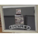 Framed Bentley sign