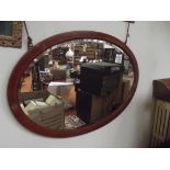 Edwardian oval mirror