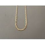 9 ct gold necklace, 45 cm long