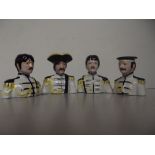 Lorna Bailey set of Beatles busts