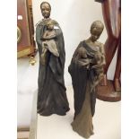 Two Maasai 'Soul Journeys' figures