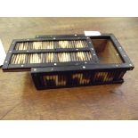 Ebonised porcupine quill box