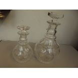 Two Stuart Crystal decanters