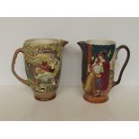 Two Beswick water jugs, "Romeo and Juliet" and "A