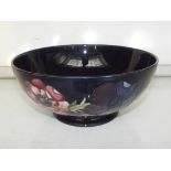 Moorcroft footed bowl, in the Anemone pattern, imp