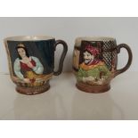 Two Beswick mugs, "Sweet sorrow" and "Merry Wives
