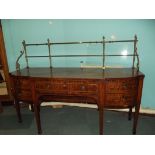 George III bow ended and breakfront sideboard of l