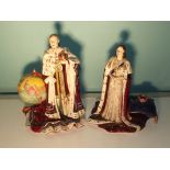 Carlton Ware George VI & Queen Elizabeth ceramic f