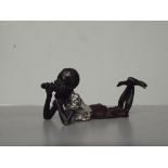 Cold painted bronze possible Bergman blackamoor fi