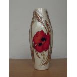 Moorcroft 8" vase, Harvest Poppey