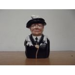 Churchill Toby jug, Order of the garter