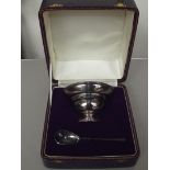 Boxed silver plated christening set