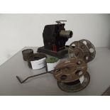 Vintage projector and reels