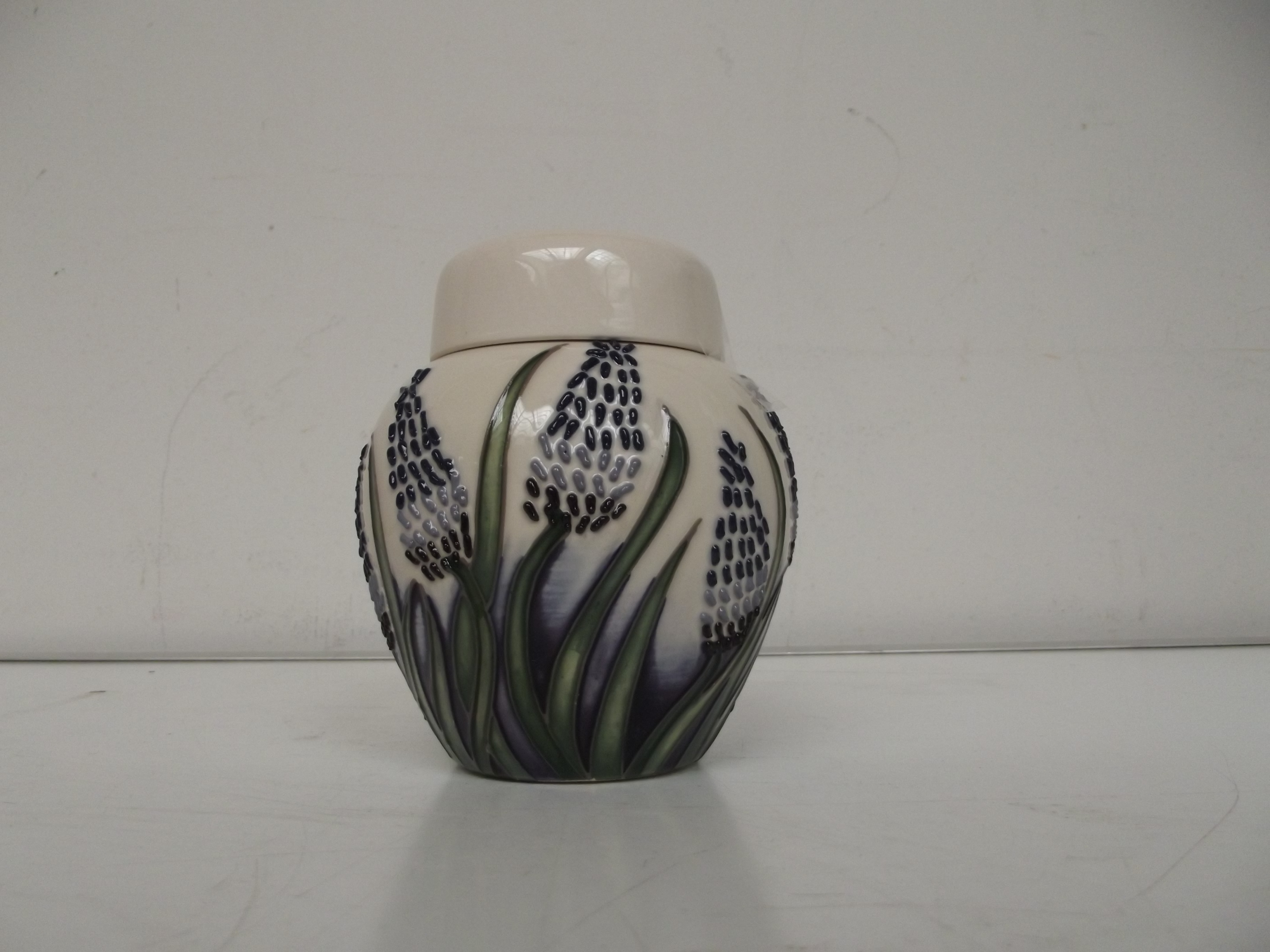 Moorcroft ginger jar, Muscari