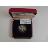 Royal Mint 2001 silver proof Piedfort one pound co