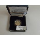 Royal Mint 1997 silver proof Piedfort 'Three Lions