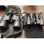 Two pairs of binoculars