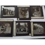 Collection of 20 early magic lantern slides